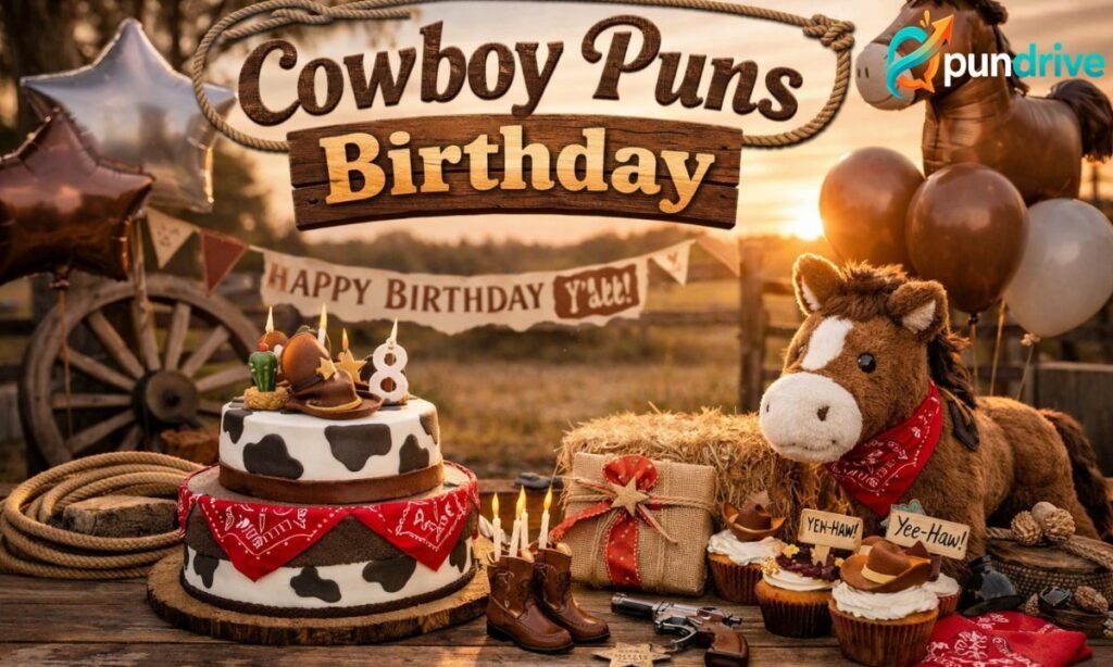 Cowboy puns Birthday