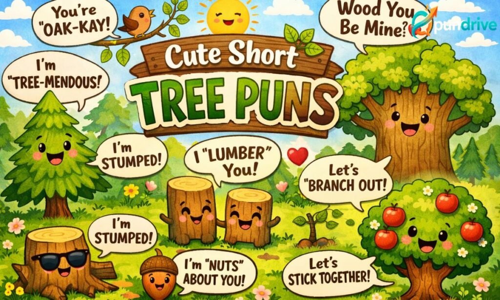 Cute short tree puns