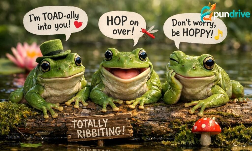 Frog puns cute