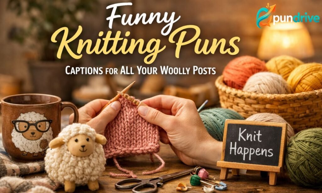 Funny Knitting Puns Captions for All Your Woolly Posts