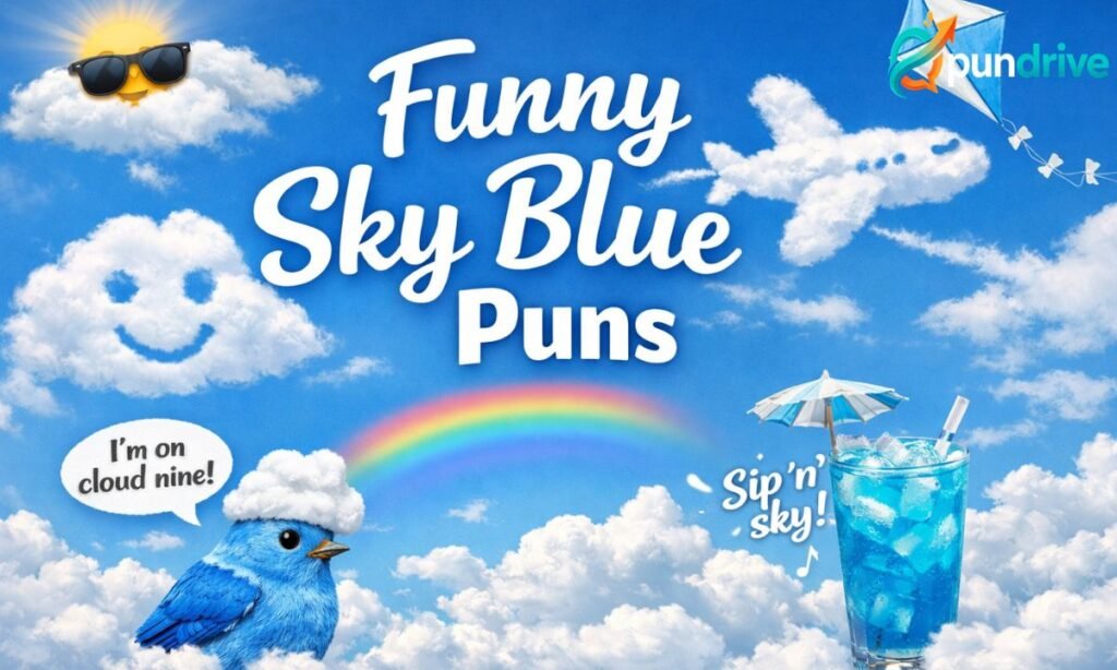 Funny Sky Blue Puns