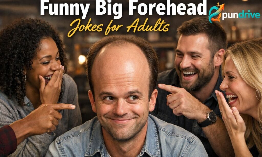 Funny big forehead jokes for adults