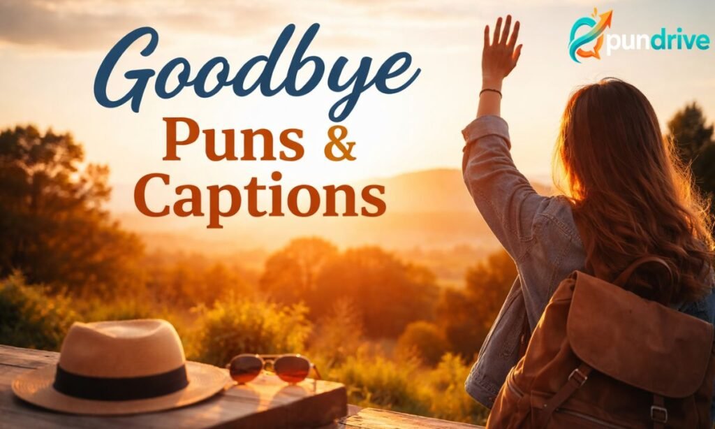 Goodbye puns captions