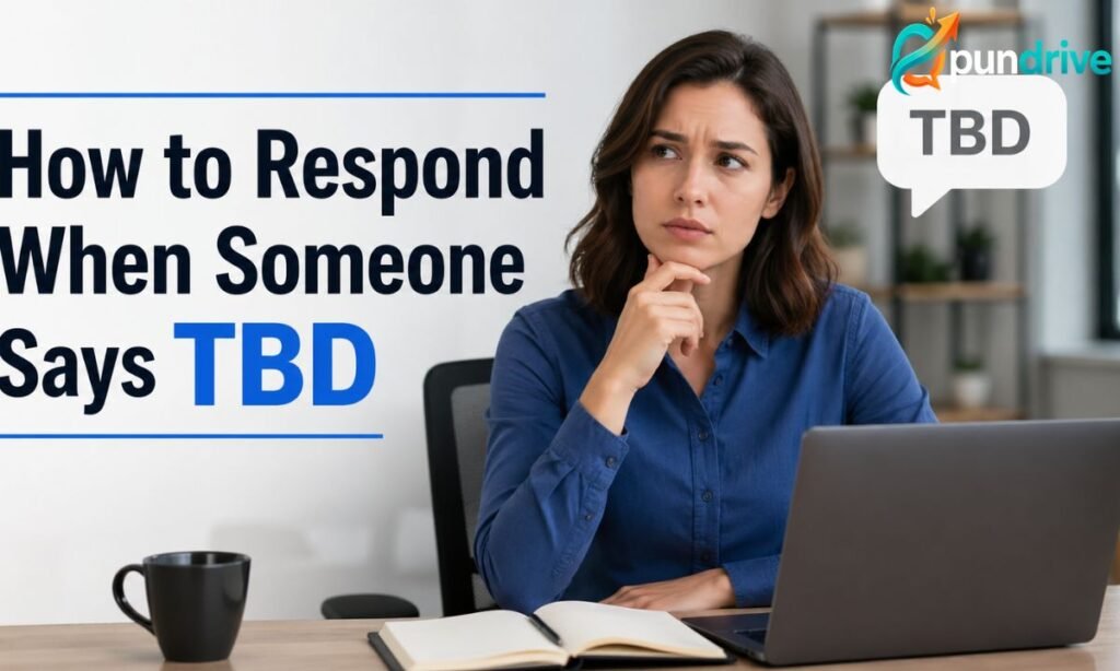 How to Respond When Someone Says TBD