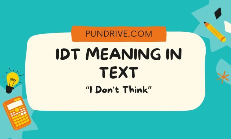 IDT meaning in text