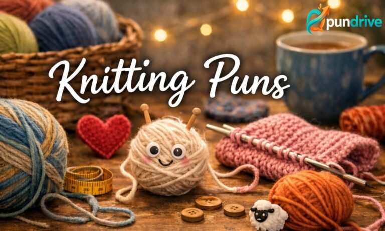 Knitting puns