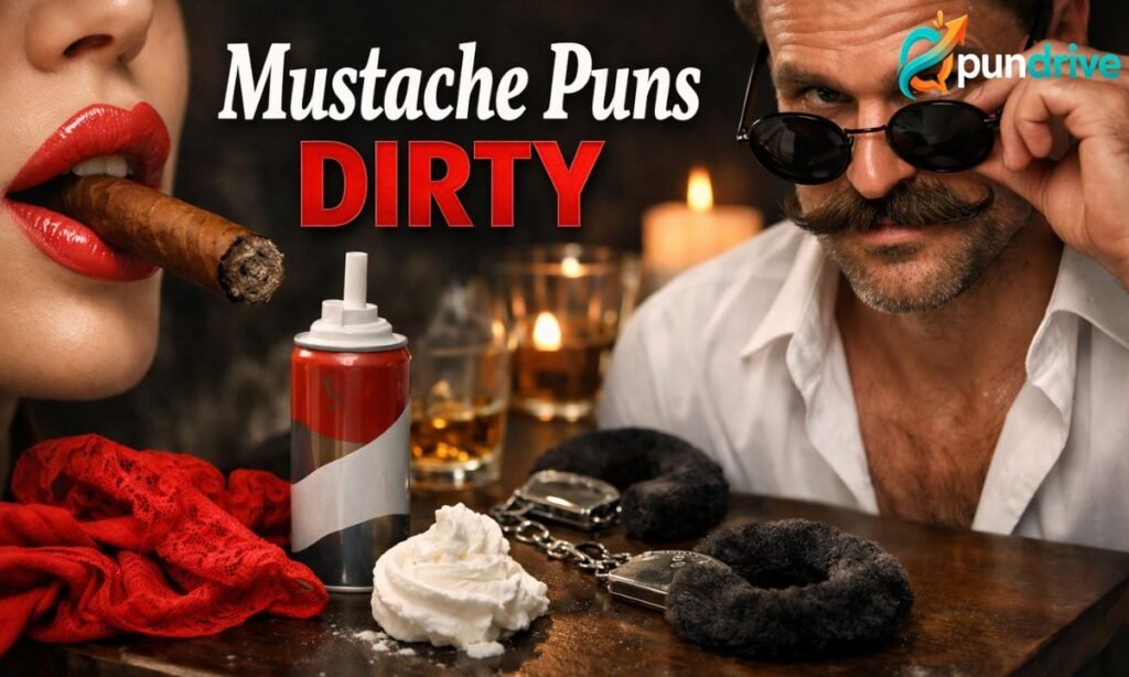 Mustache puns dirty