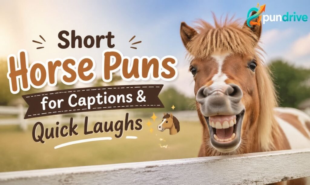 Short Horse Puns for Captions & Quick Laughs