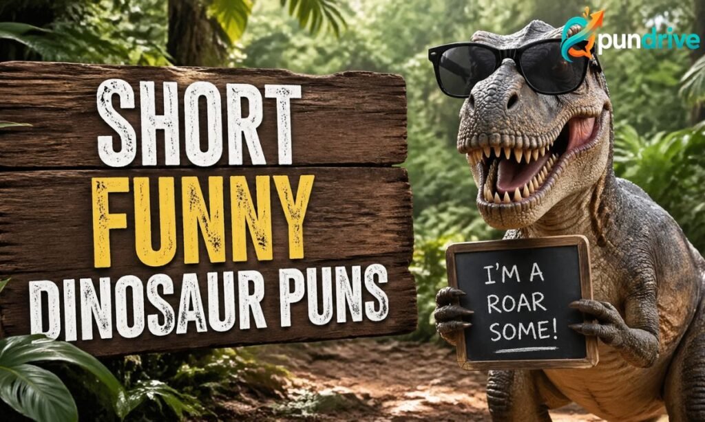 Short funny dinosaur puns