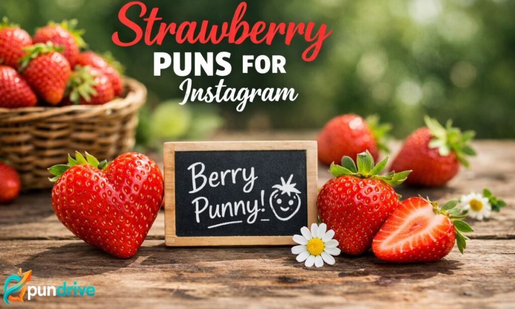 Strawberry puns for instagram