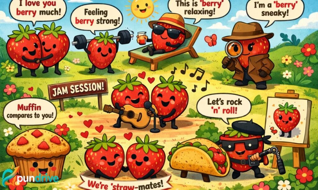 funny strawberry puns