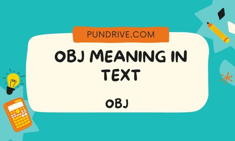 OBJ MEANING IN TEXT