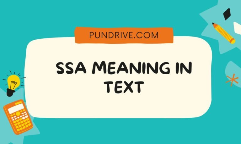 SSA MEANING IN TEXT