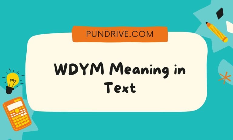 WDYM Meaning in Text