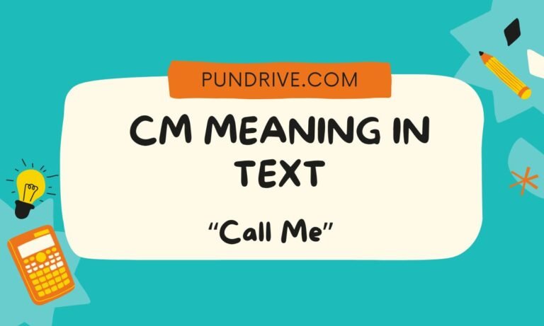 cm meaning in text
