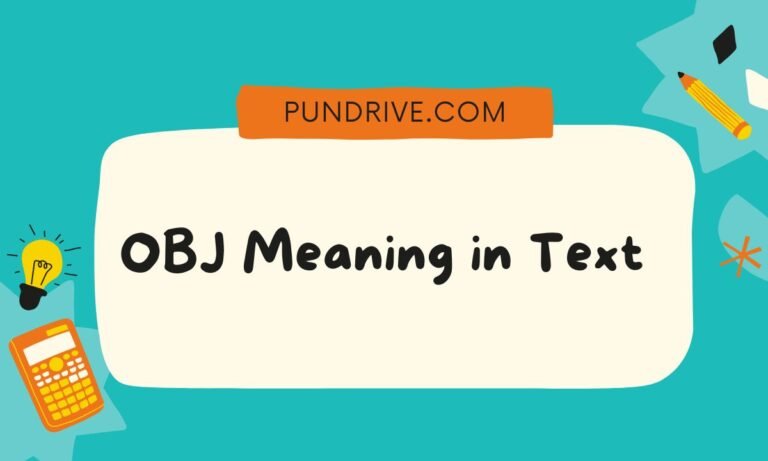 OBJ Meaning in Text (1)