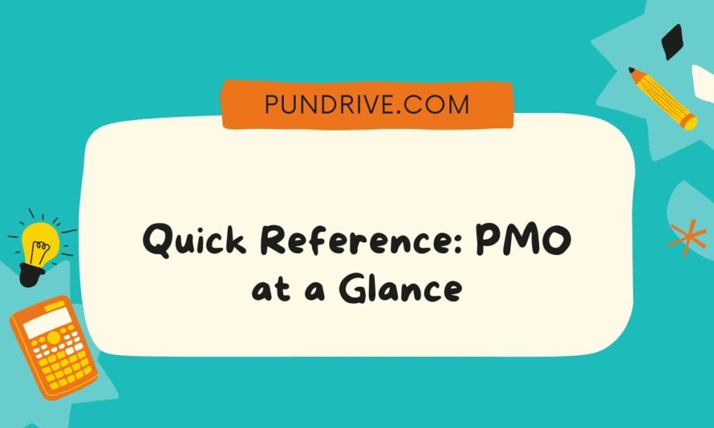 Quick Reference PMO at a Glance