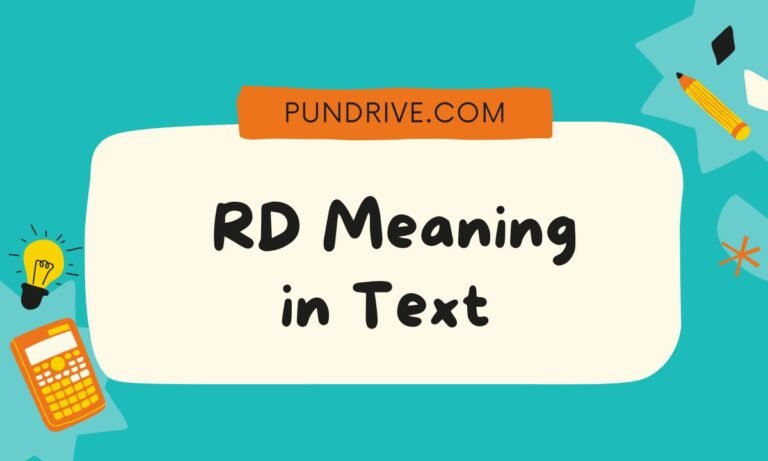 RD Meaning in Text