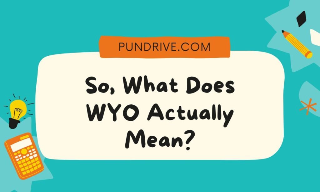 So, What Does WYO Actually Mean